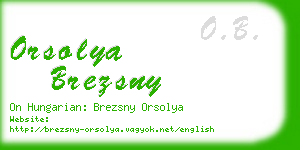 orsolya brezsny business card
